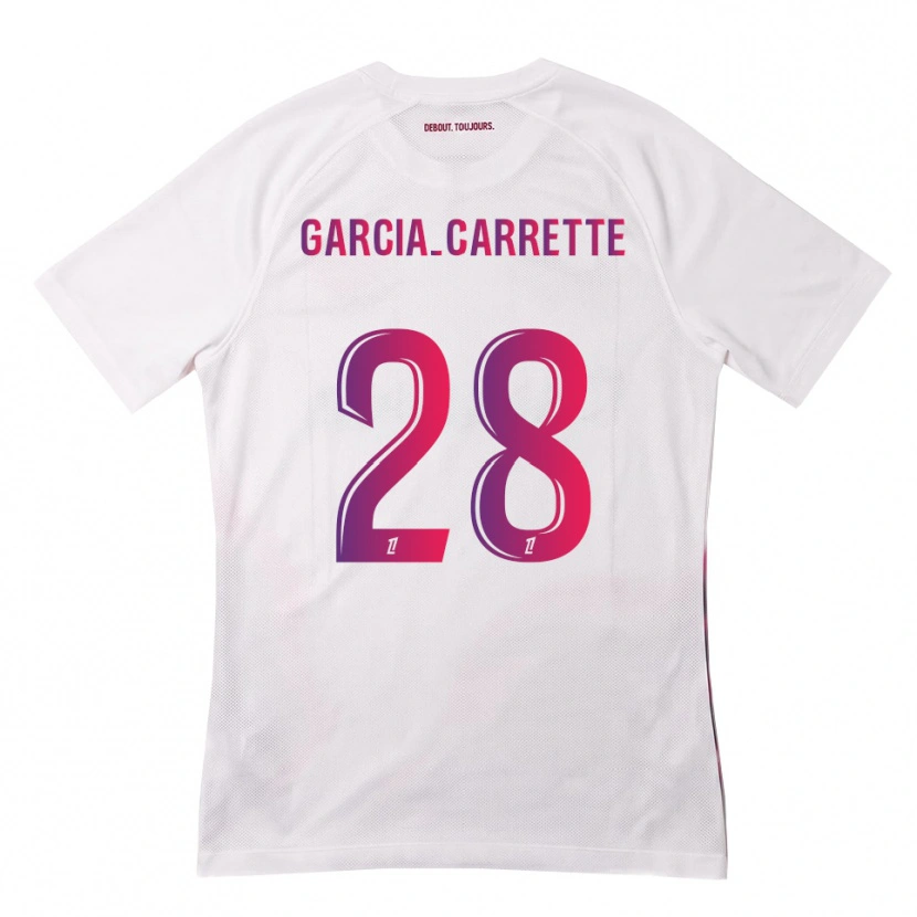Danxen Kid Hortense Garcia-Carrette #28 White Pink Purple Away Jersey 2026/27 T-Shirt