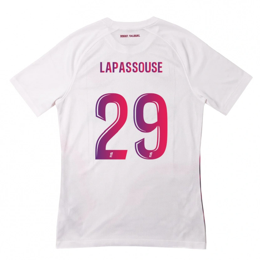 Danxen Kid Louna Lapassouse #29 White Pink Purple Away Jersey 2026/27 T-Shirt