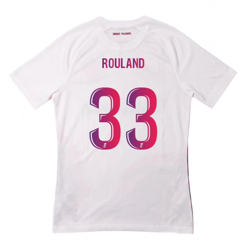 Danxen Kid Prune Rouland #33 White Pink Purple Away Jersey 2026/27 T-Shirt