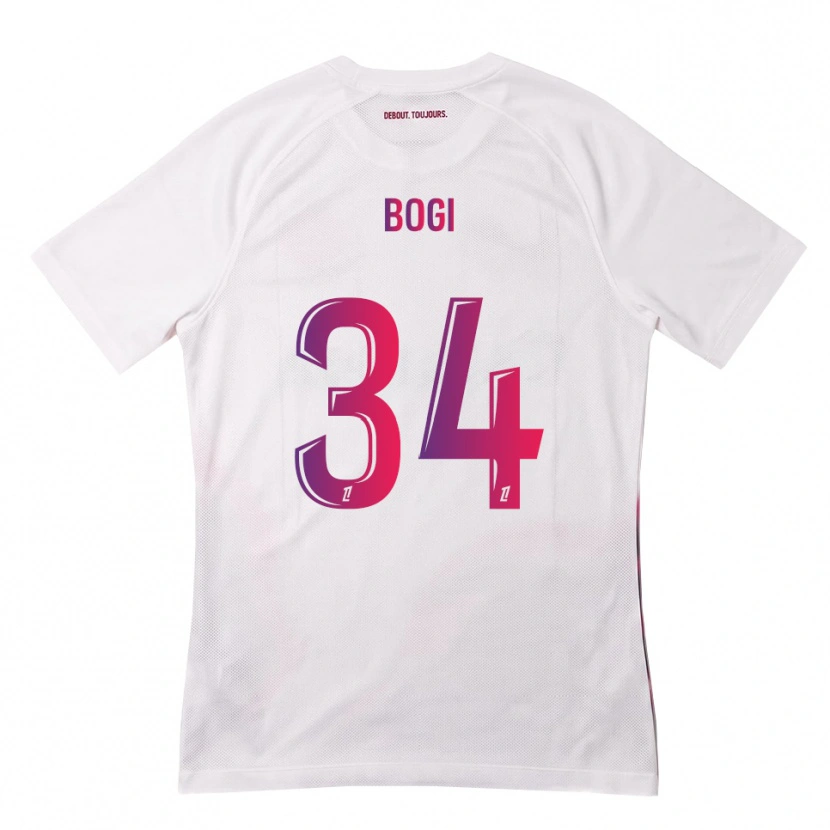 Danxen Kid Fiona Bogi #34 White Pink Purple Away Jersey 2026/27 T-Shirt