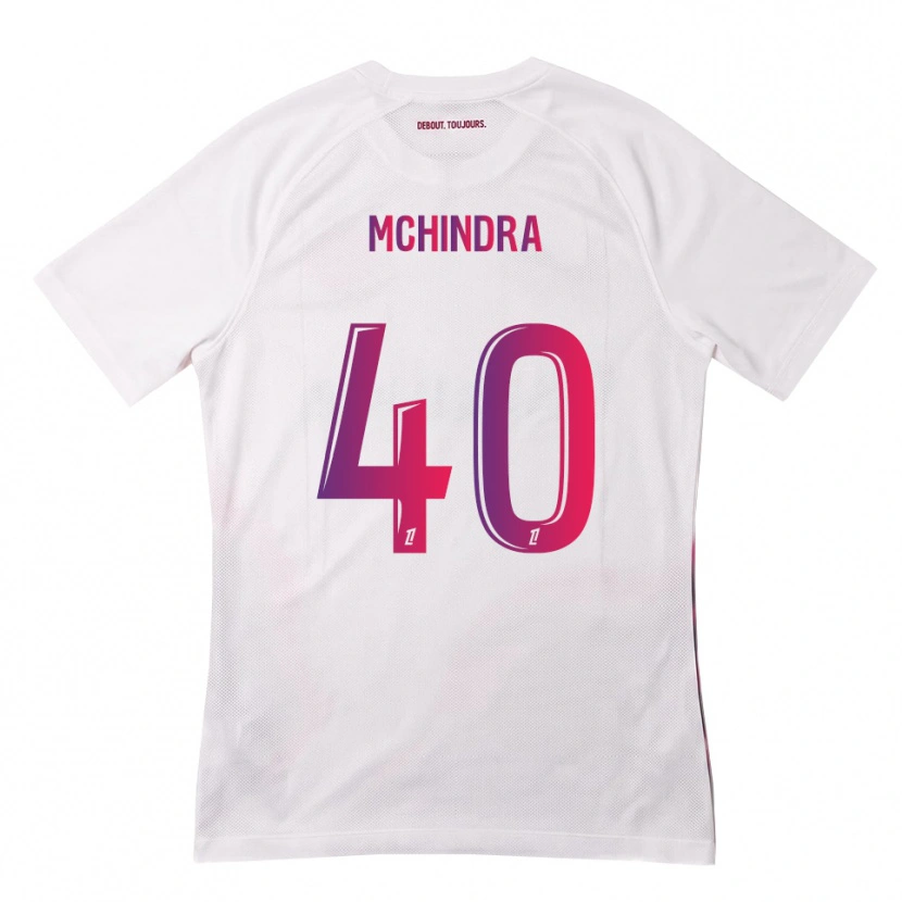 Danxen Kid Naime Said Mchindra #40 White Pink Purple Away Jersey 2026/27 T-Shirt
