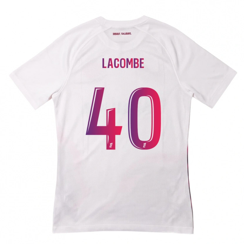 Danxen Kid Justin Lacombe #40 White Pink Purple Away Jersey 2026/27 T-Shirt