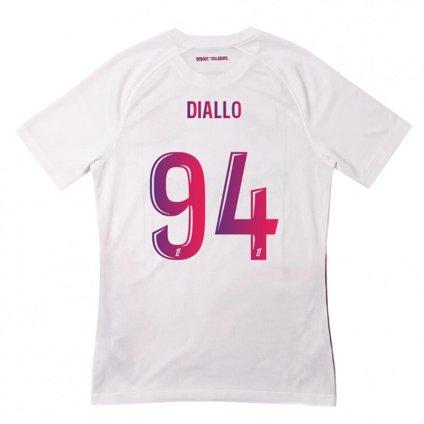 Danxen Kid Ismaïl Diallo #94 White Pink Purple Away Jersey 2026/27 T-Shirt