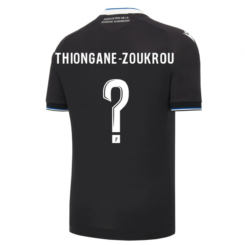 Danxen Kid Ackah-Tidiane Zoukrou #0 Black Blue White Away Jersey 2026/27 T-Shirt