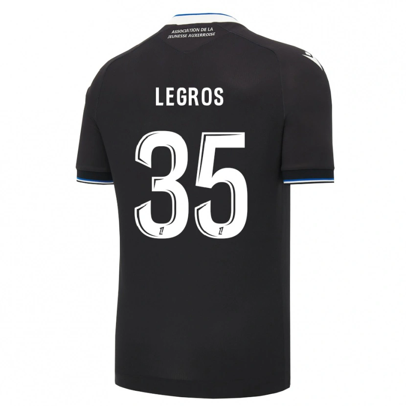 Danxen Kid Elikya Legros #35 Black Blue White Away Jersey 2026/27 T-Shirt