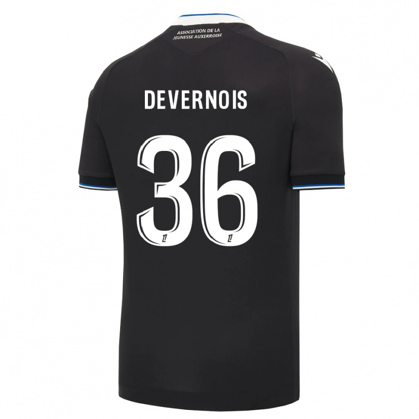 Danxen Kid Tidiane Devernois #36 Black Blue White Away Jersey 2026/27 T-Shirt
