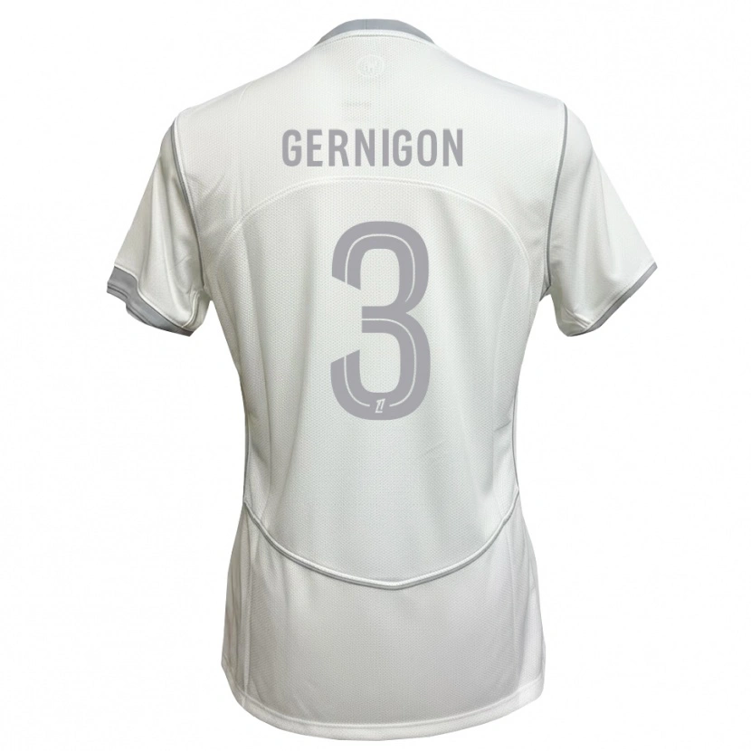 Danxen Kid Maël Gernigon #3 White Gray Away Jersey 2026/27 T-Shirt