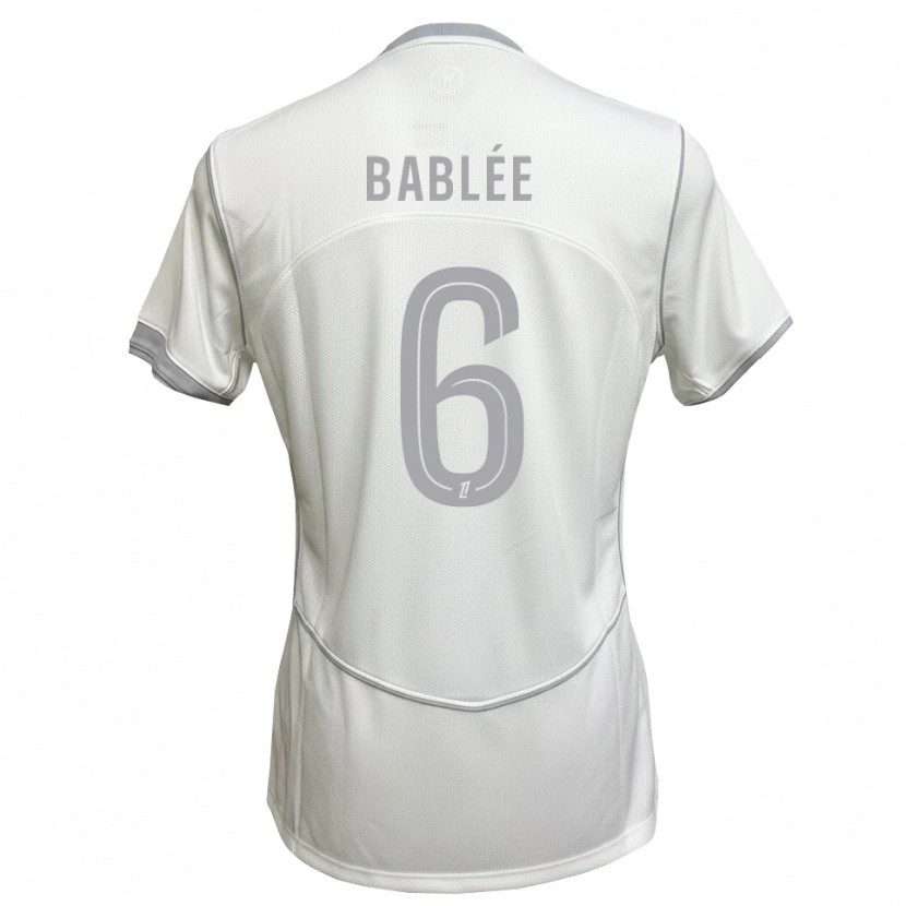Danxen Kid Alix Bablée #6 White Gray Away Jersey 2026/27 T-Shirt