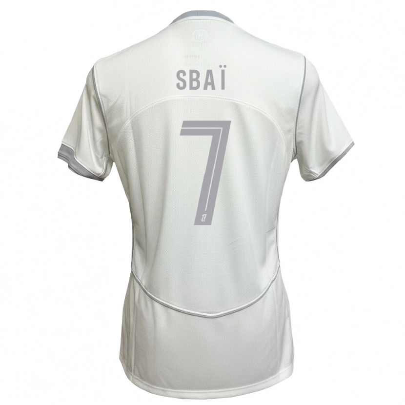Danxen Kid Amine Sbaï #7 White Gray Away Jersey 2026/27 T-Shirt