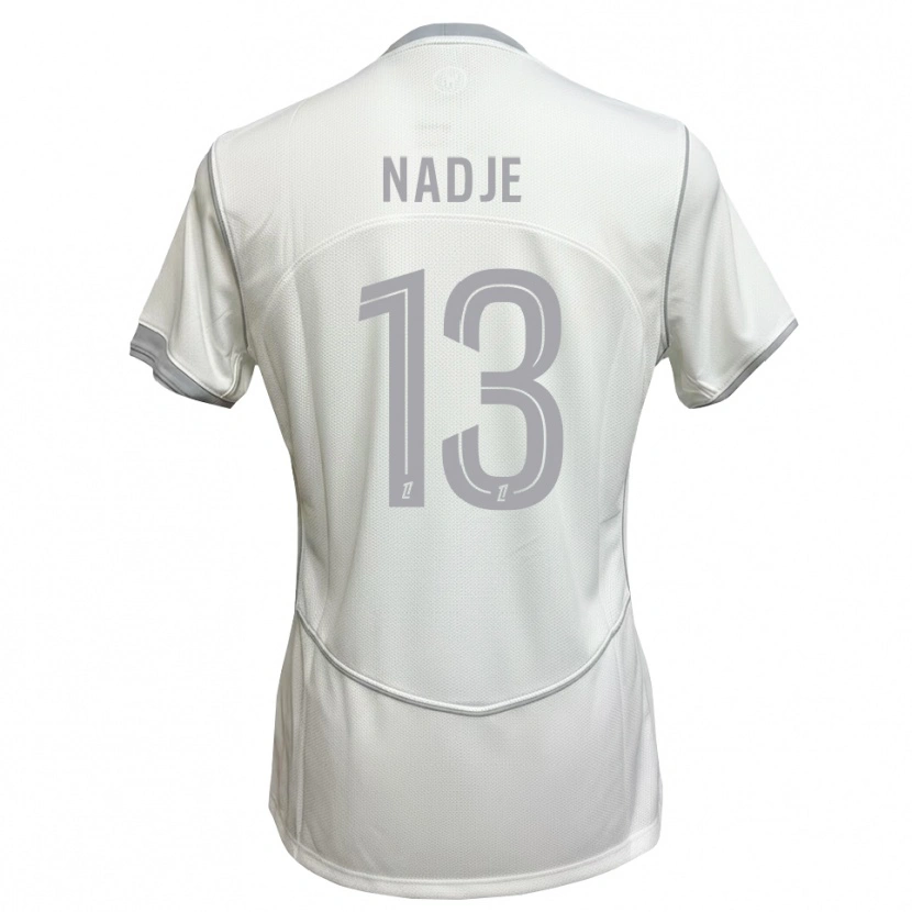 Danxen Kid Guédé Nadje #13 White Gray Away Jersey 2026/27 T-Shirt