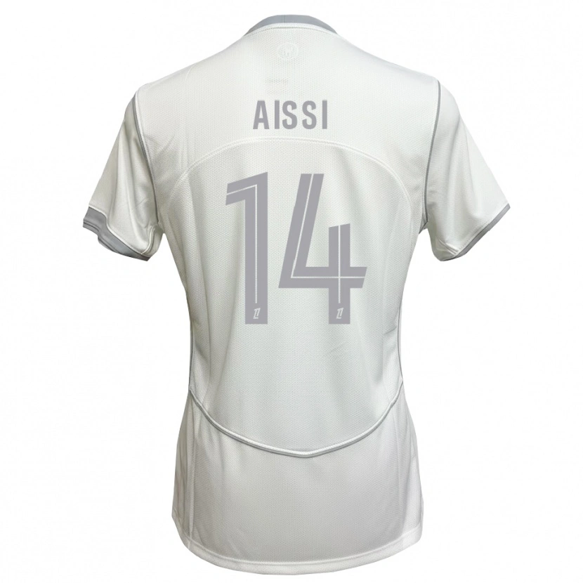 Danxen Kid Kylian Aissi #14 White Gray Away Jersey 2026/27 T-Shirt
