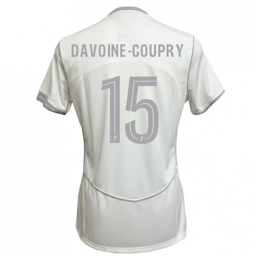 Danxen Kid Eliot Davoine-Coupry #15 White Gray Away Jersey 2026/27 T-Shirt