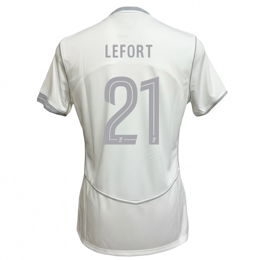 Danxen Kid Jordan Lefort #21 White Gray Away Jersey 2026/27 T-Shirt