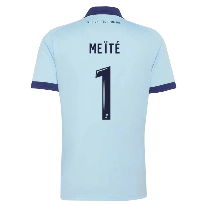 Danxen Kid Ibrahim Meïté #1 Cornflower Blue Black Away Jersey 2026/27 T-Shirt
