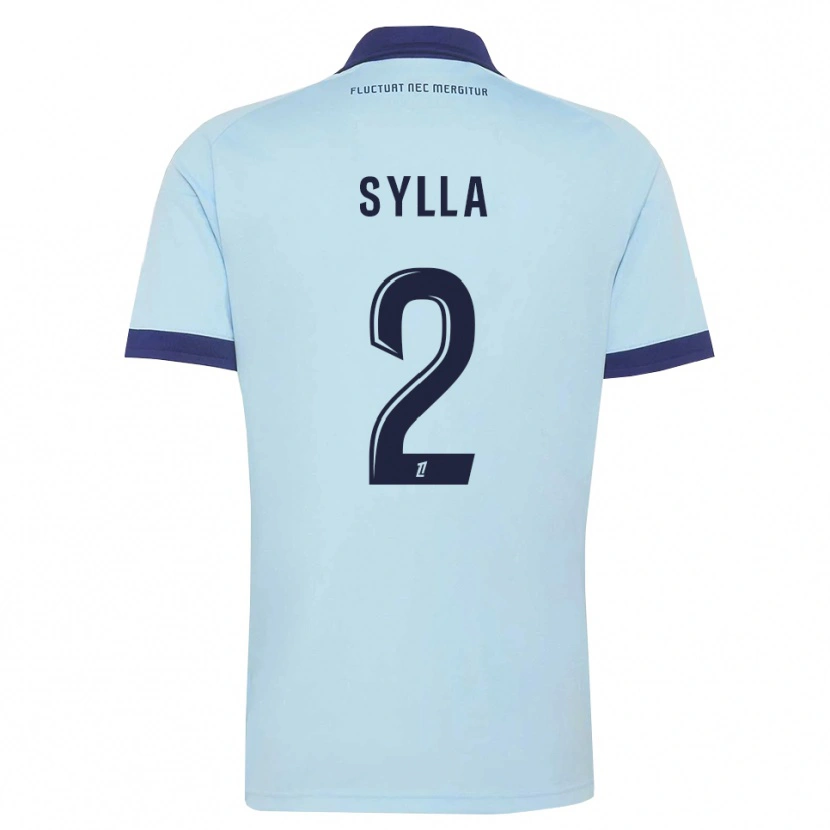 Danxen Kid Mohamed Sylla #2 Cornflower Blue Black Away Jersey 2026/27 T-Shirt