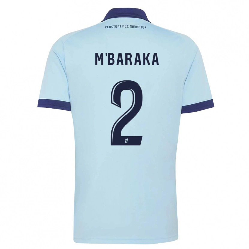 Danxen Kid Abdallah M'baraka #2 Cornflower Blue Black Away Jersey 2026/27 T-Shirt