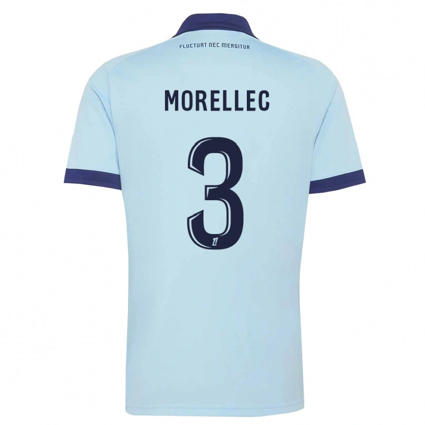 Danxen Kid Lucien Morellec #3 Cornflower Blue Black Away Jersey 2026/27 T-Shirt