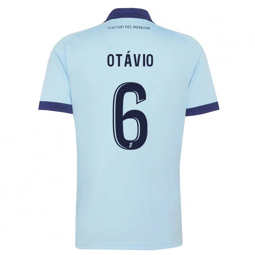 Danxen Kid Otávio Ataíde Da Silva #6 Cornflower Blue Black Away Jersey 2026/27 T-Shirt