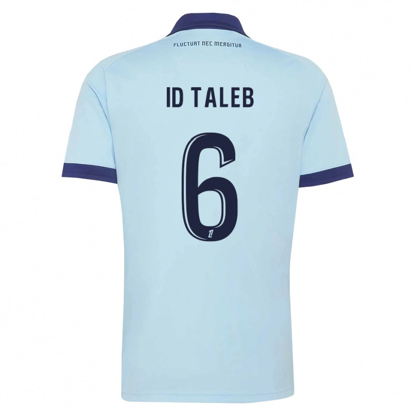 Danxen Kid Samy Id Taleb #6 Cornflower Blue Black Away Jersey 2026/27 T-Shirt