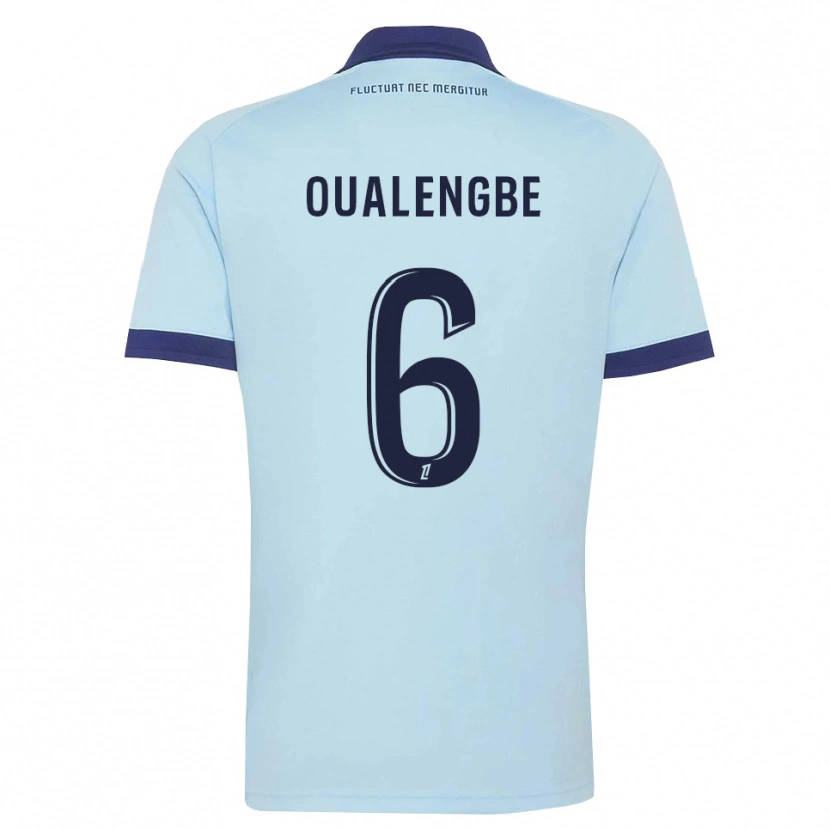Danxen Kid Gabriel Oualengbe #6 Cornflower Blue Black Away Jersey 2026/27 T-Shirt