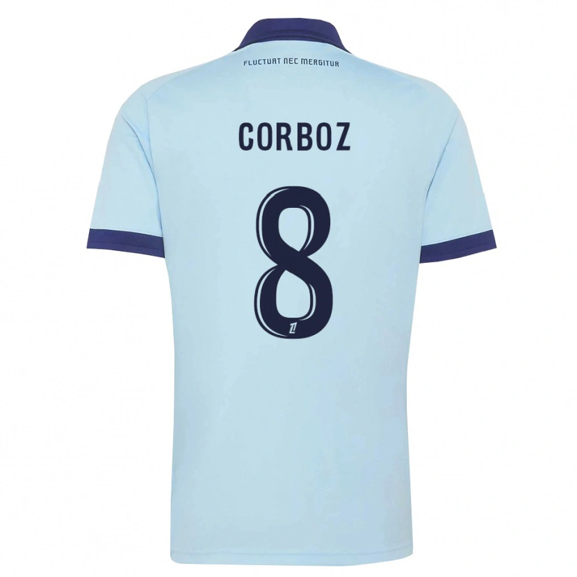 Danxen Kid Daphné Corboz #8 Cornflower Blue Black Away Jersey 2026/27 T-Shirt