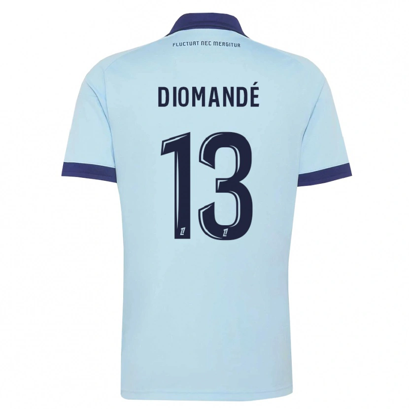 Danxen Kid Vassancy Diomandé #13 Cornflower Blue Black Away Jersey 2026/27 T-Shirt