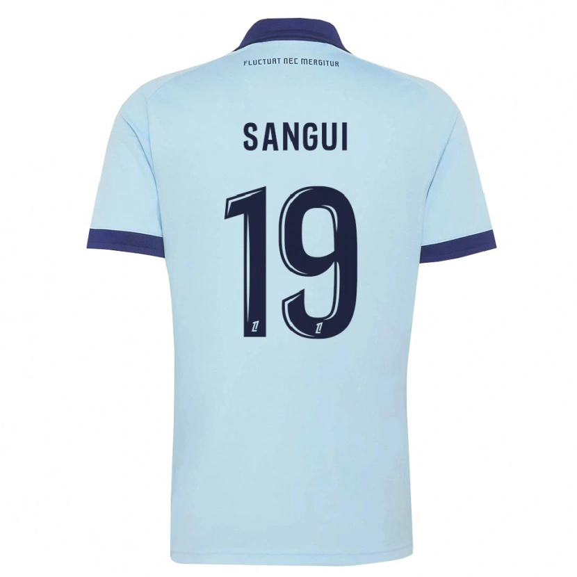 Danxen Kid Nhoa Sangui #19 Cornflower Blue Black Away Jersey 2026/27 T-Shirt