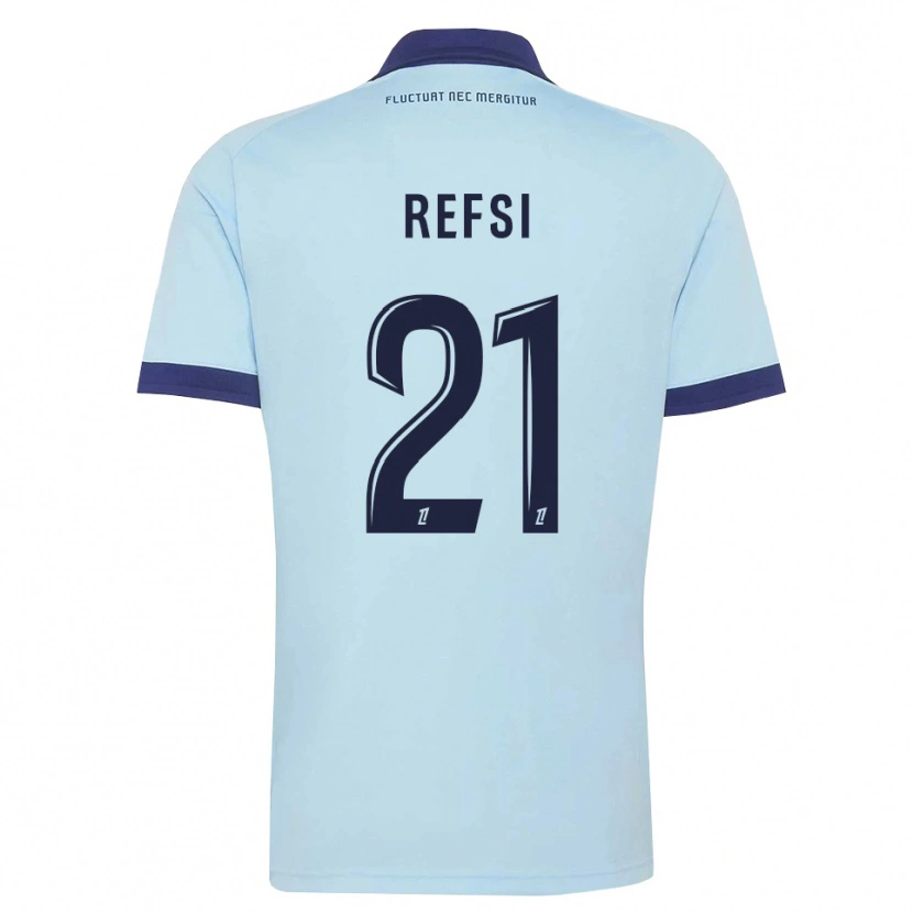 Danxen Kid Ilian Refsi #21 Cornflower Blue Black Away Jersey 2026/27 T-Shirt