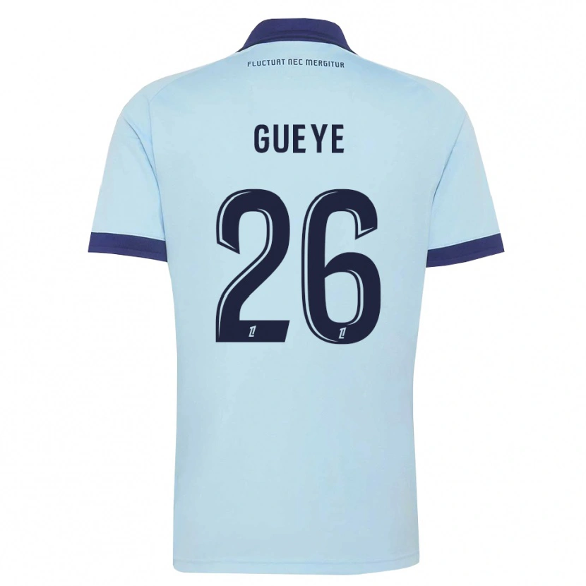 Danxen Kid Lamine Gueye #26 Cornflower Blue Black Away Jersey 2026/27 T-Shirt