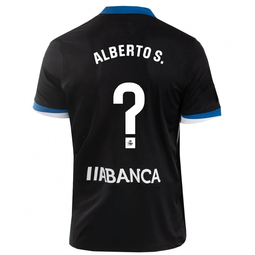 Danxen Kid Alberto Sánchez #0 Black Blue White Away Jersey 2026/27 T-Shirt