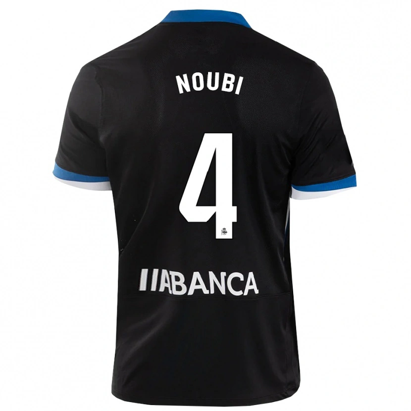 Danxen Kid Lucas Noubi #4 Black Blue White Away Jersey 2026/27 T-Shirt