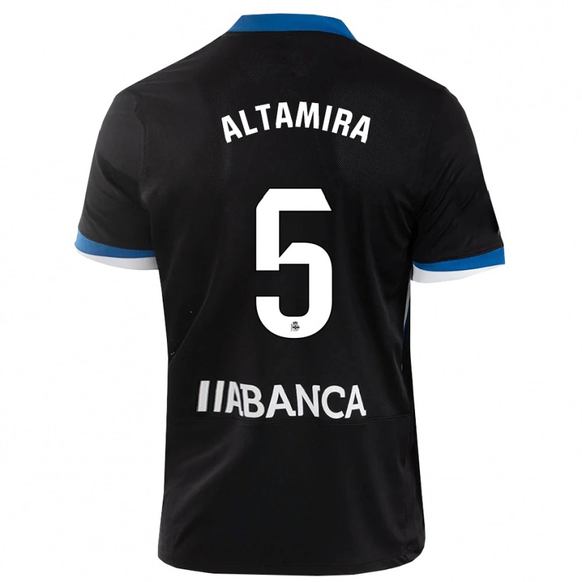 Danxen Kid Inés Altamira #5 Black Blue White Away Jersey 2026/27 T-Shirt