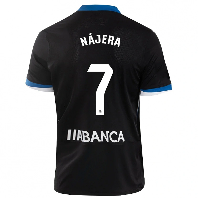 Danxen Kid Mario Nájera #7 Black Blue White Away Jersey 2026/27 T-Shirt