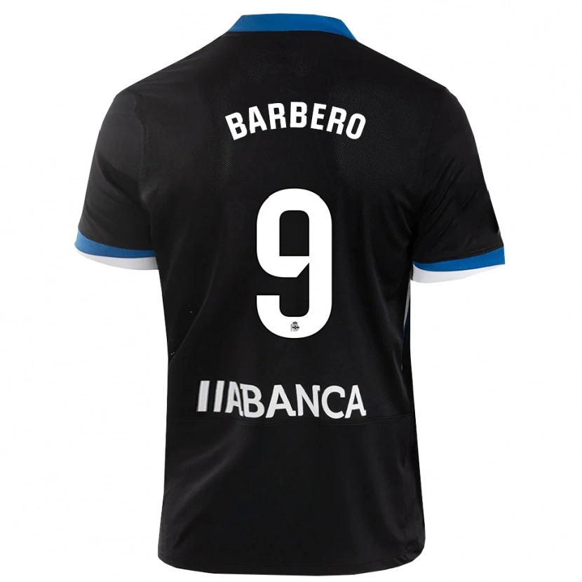 Danxen Kid Iván Barbero #9 Black Blue White Away Jersey 2026/27 T-Shirt