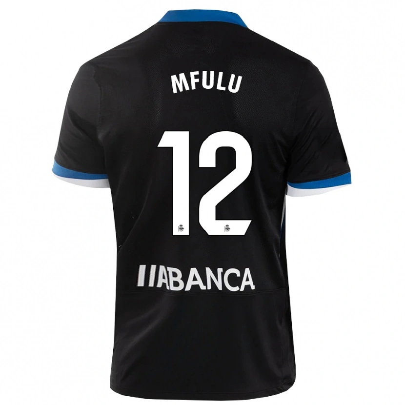 Danxen Kid Nuke Mfulu #12 Black Blue White Away Jersey 2026/27 T-Shirt