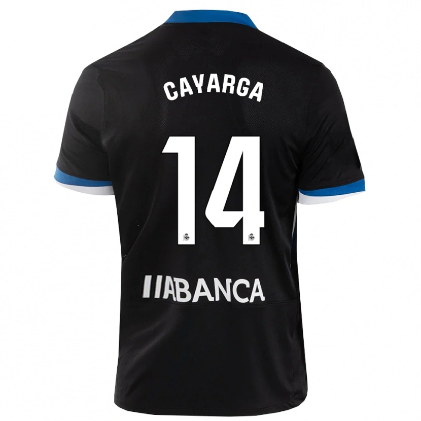 Danxen Kid Berto Cayarga #14 Black Blue White Away Jersey 2026/27 T-Shirt