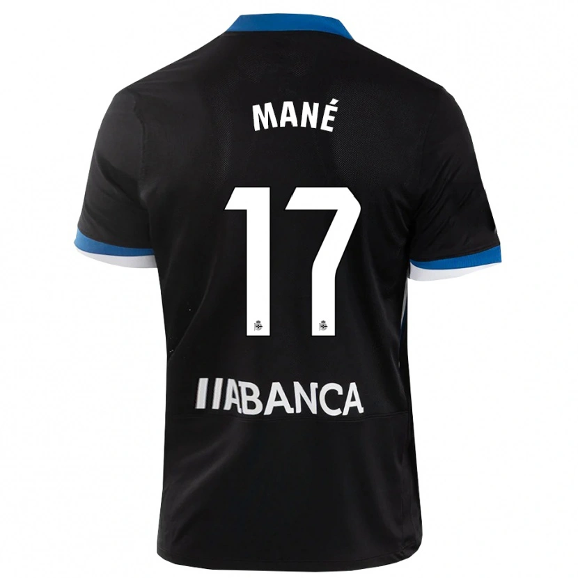 Danxen Kid Alioune Mané #17 Black Blue White Away Jersey 2026/27 T-Shirt