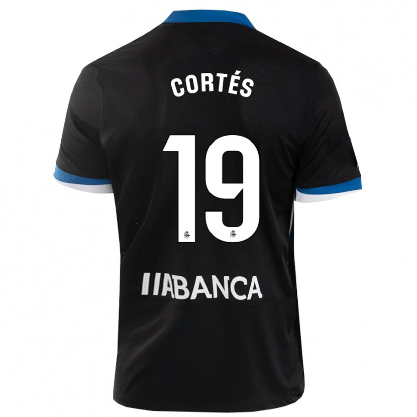 Danxen Kid Pablo Cortés #19 Black Blue White Away Jersey 2026/27 T-Shirt