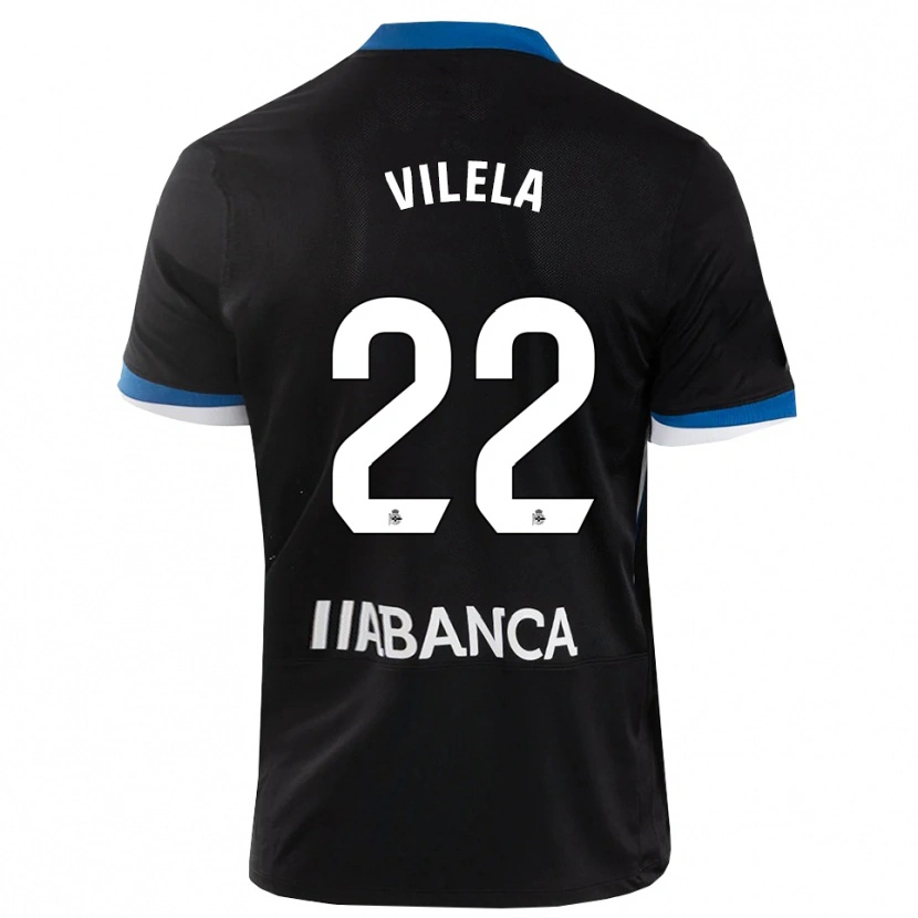 Danxen Kid Rubén Vilela #22 Black Blue White Away Jersey 2026/27 T-Shirt
