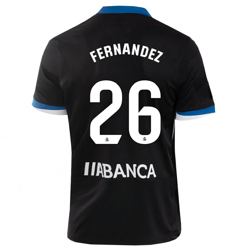 Danxen Kid Samu Fernández #26 Black Blue White Away Jersey 2026/27 T-Shirt