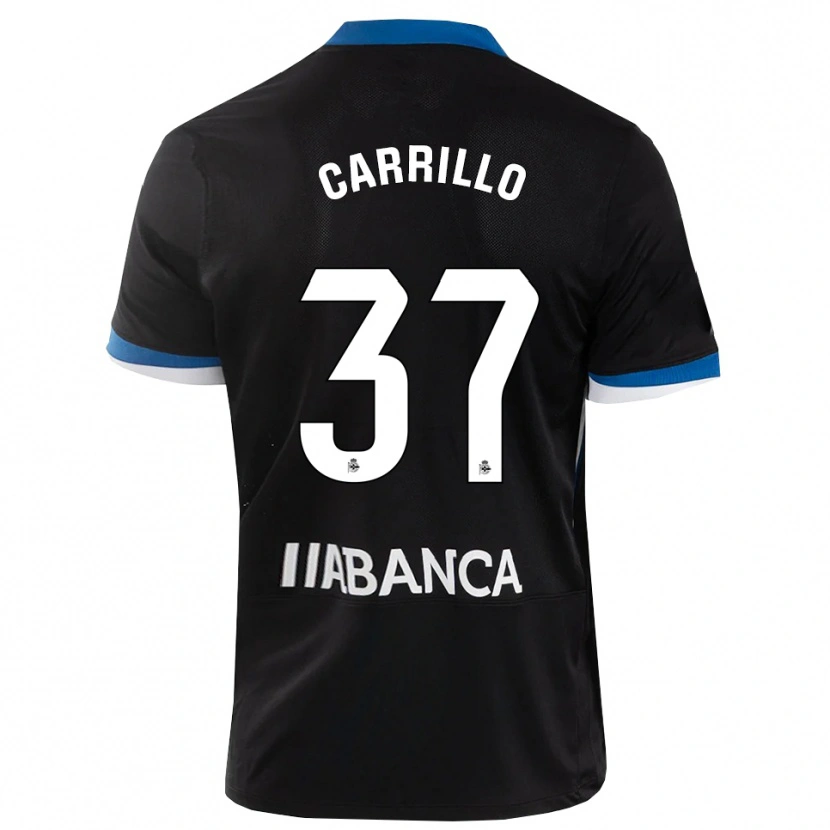 Danxen Kid Noé Carrillo #37 Black Blue White Away Jersey 2026/27 T-Shirt