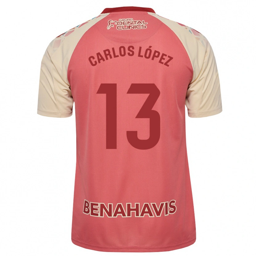 Danxen Kid Carlos López #13 Light Pink Red Blue Away Jersey 2026/27 T-Shirt