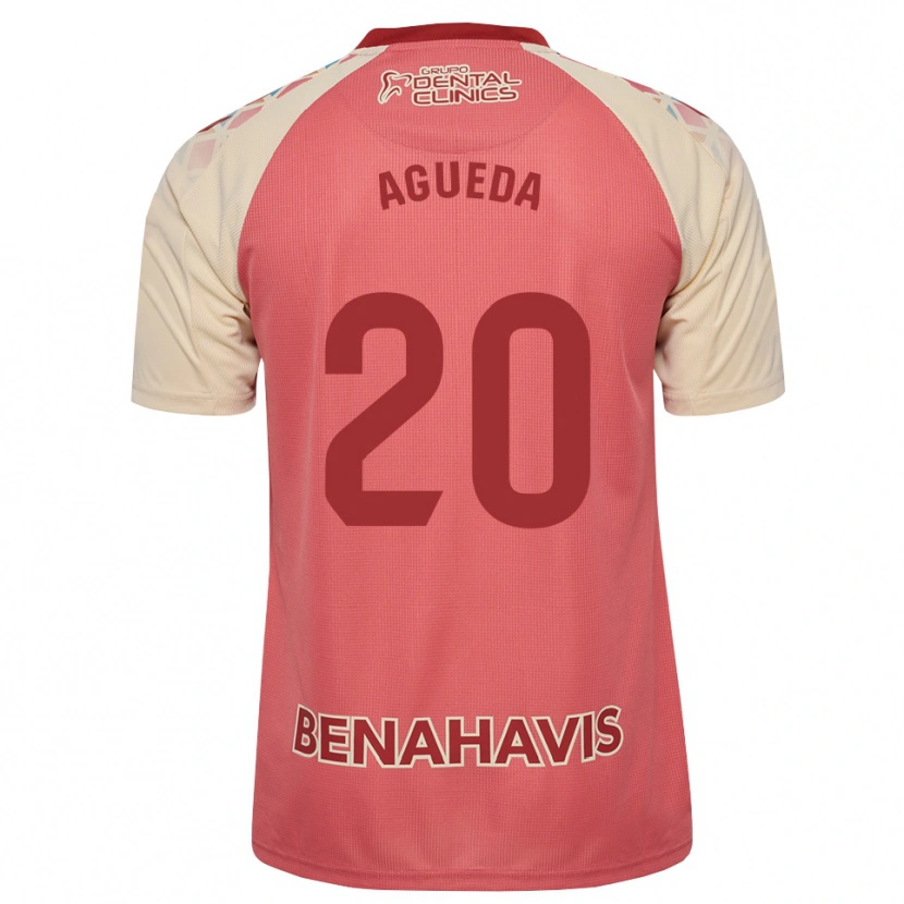 Danxen Kid Agueda Gonzalez Sanz #20 Light Pink Red Blue Away Jersey 2026/27 T-Shirt