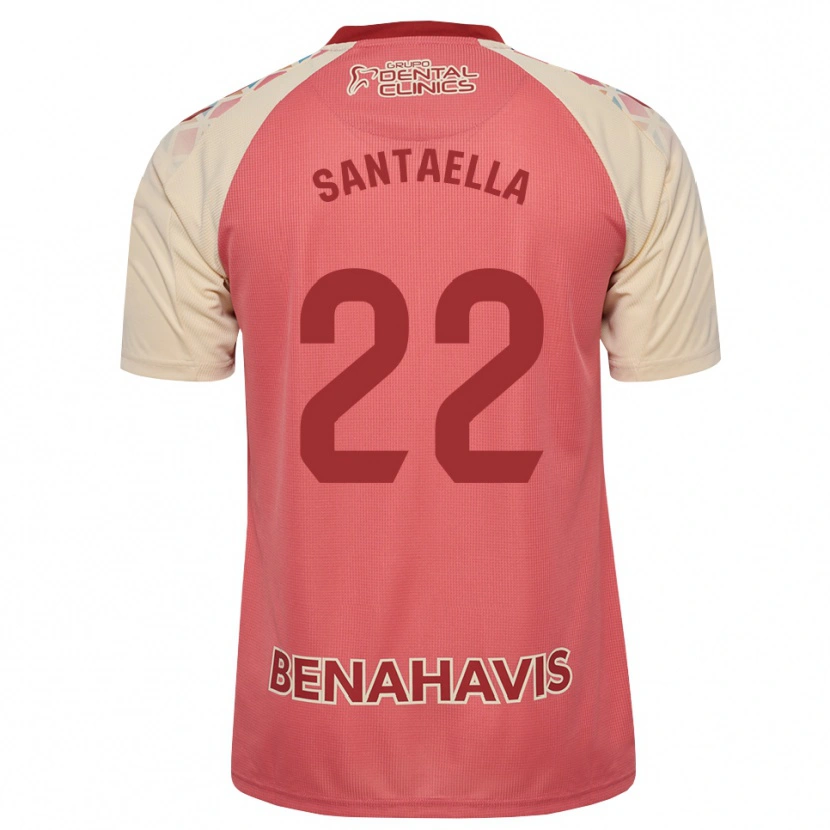 Danxen Kid Miguel Santaella #22 Light Pink Red Blue Away Jersey 2026/27 T-Shirt