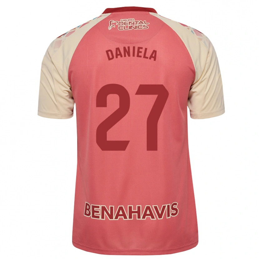 Danxen Kid Daniela Sáenz Parra #27 Light Pink Red Blue Away Jersey 2026/27 T-Shirt