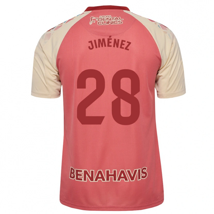 Danxen Kid Alberto Jiménez #28 Light Pink Red Blue Away Jersey 2026/27 T-Shirt