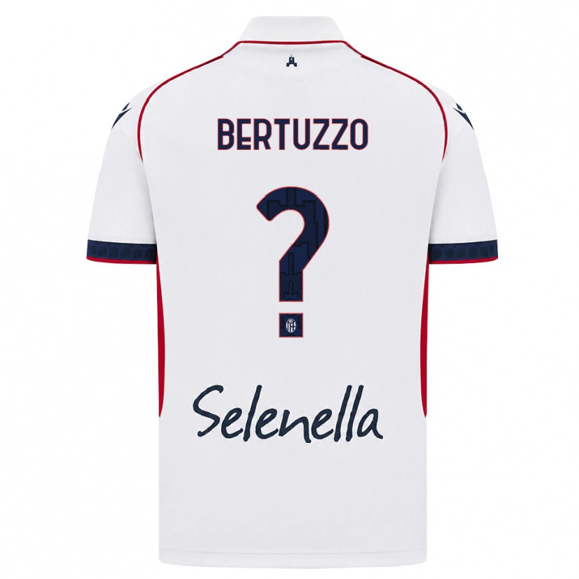 Danxen Kid Francesco Bertuzzo #0 White Red Royal Blue Away Jersey 2026/27 T-Shirt