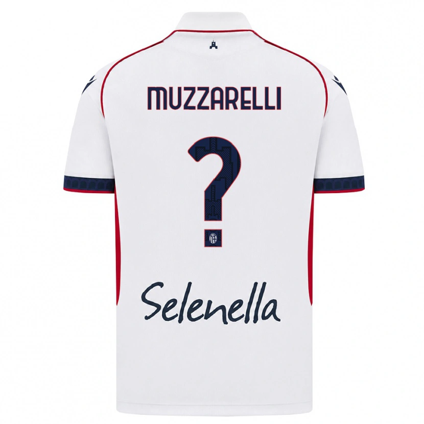 Danxen Kid Lorenzo Muzzarelli #0 White Red Royal Blue Away Jersey 2026/27 T-Shirt