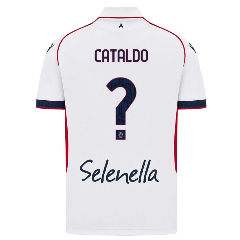 Danxen Kid Beatrice Cataldo #0 White Red Royal Blue Away Jersey 2026/27 T-Shirt