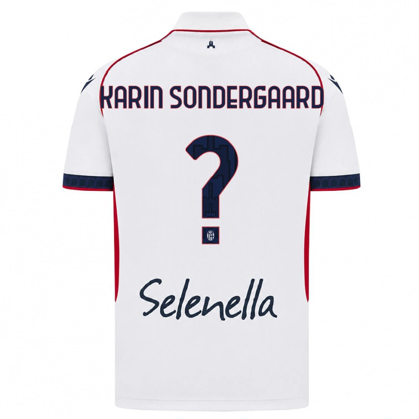 Danxen Kid Alice Karin Sondergaard #0 White Red Royal Blue Away Jersey 2026/27 T-Shirt